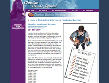 Tablet Screenshot of houstonhandyman.christianownedandoperated.com