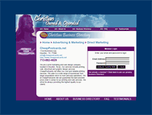 Tablet Screenshot of directmailmarketing.christianownedandoperated.com